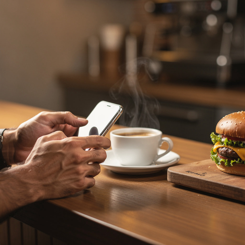 Kemo Alexandria cozy coffee shop and burger restaurant welcoming customers